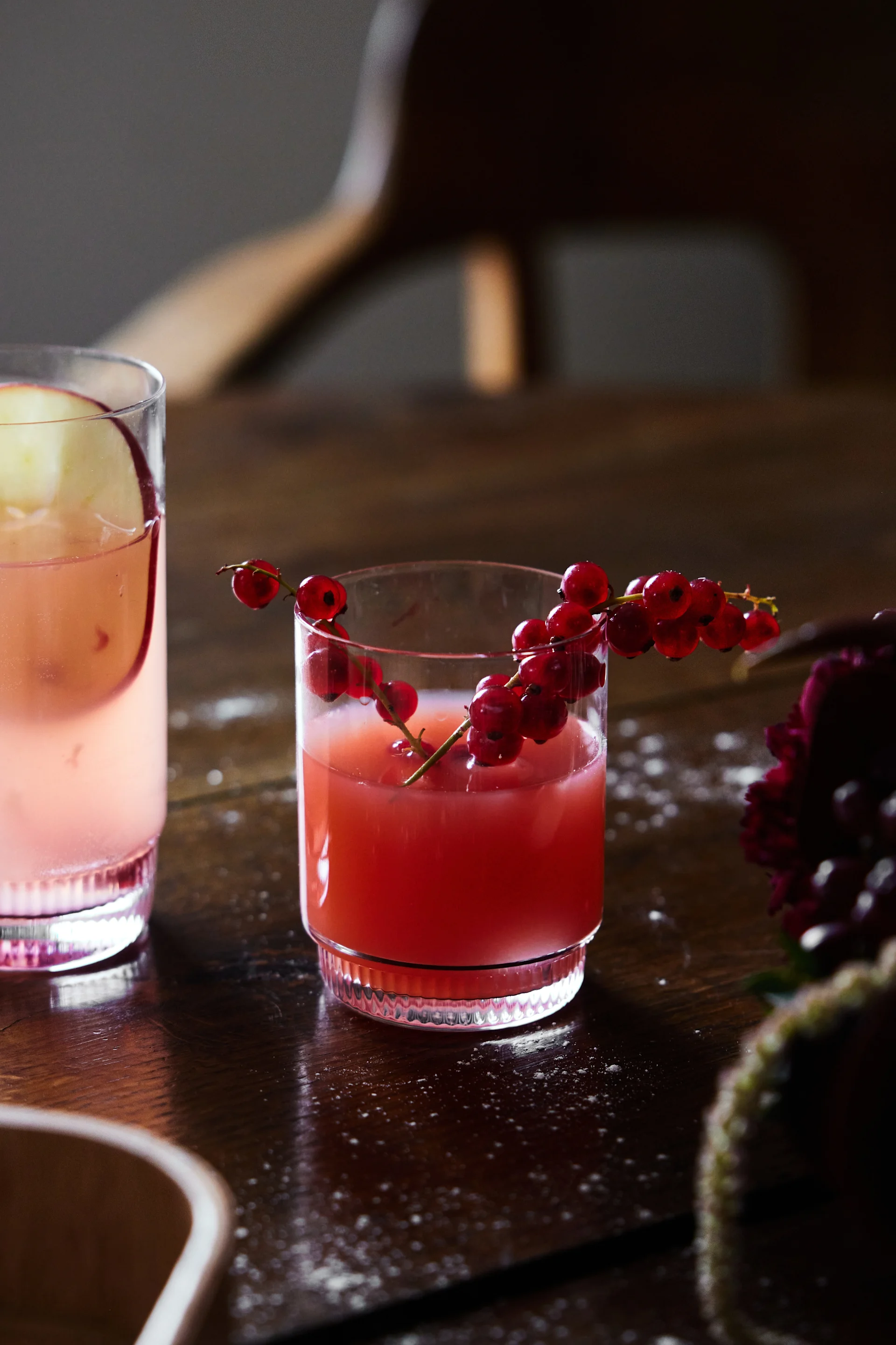 Mocktails: Serve the Virgin Mai Tai in a Saga Tumbler from Sagaform and garnish with redcurrants.