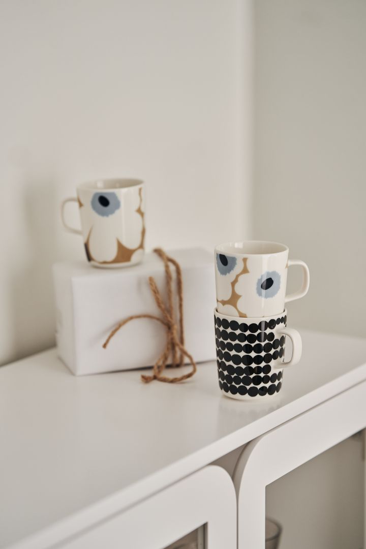 Design gifts for all occasions - here cups from Marimekko