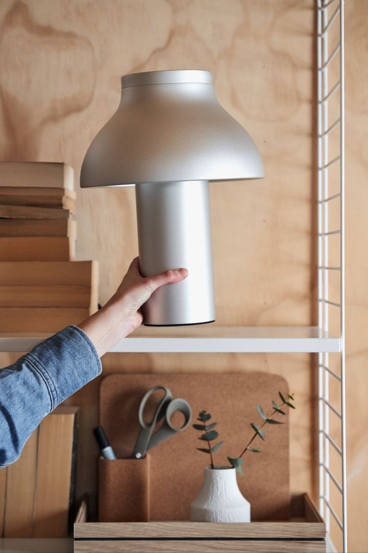 The PC portable lamp from HAY is a practical and stylish statement piece that feels just right for spring 2024.