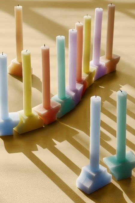 Candles in beautiful pastels from Broste Copenhagen.