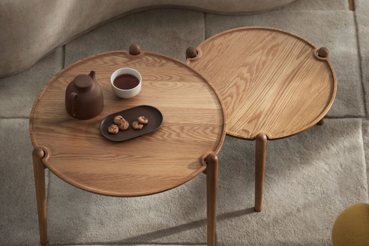 Here you see the Aria nesting coffee table from Design House Stockholm. 