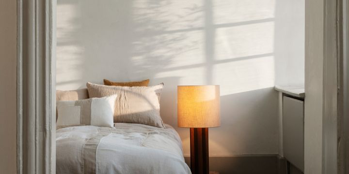 Create a hotel style bedroom - light textiles and good lighting. 