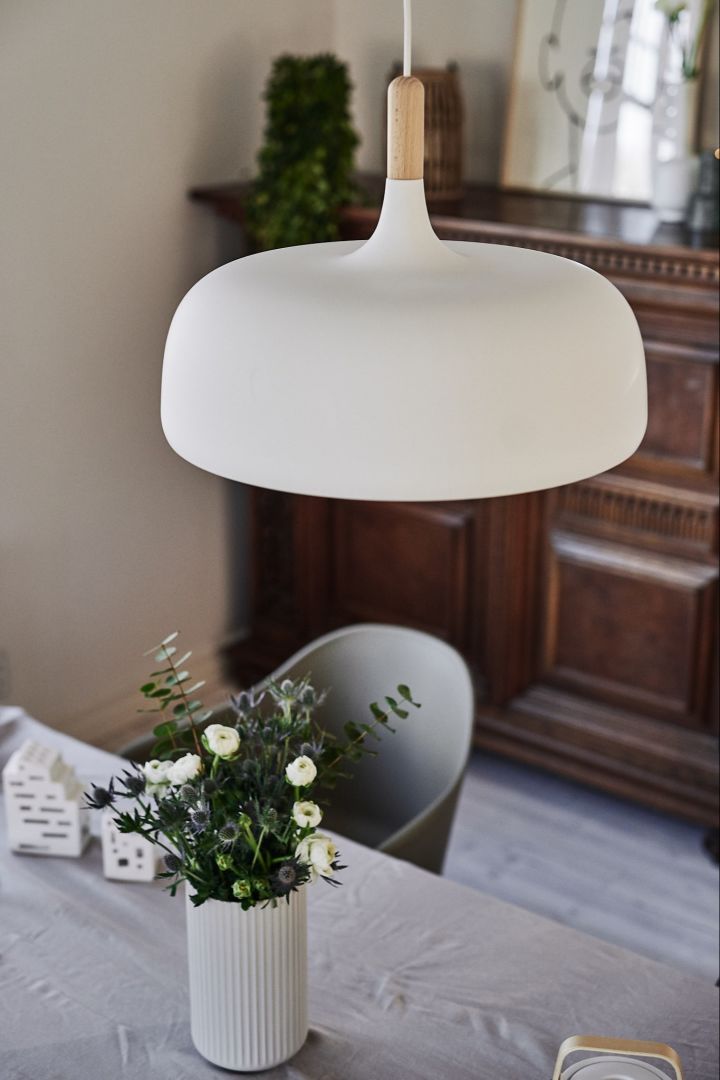 Acorn pendant lamp from Northern fits right into Scandinavian interior design. 