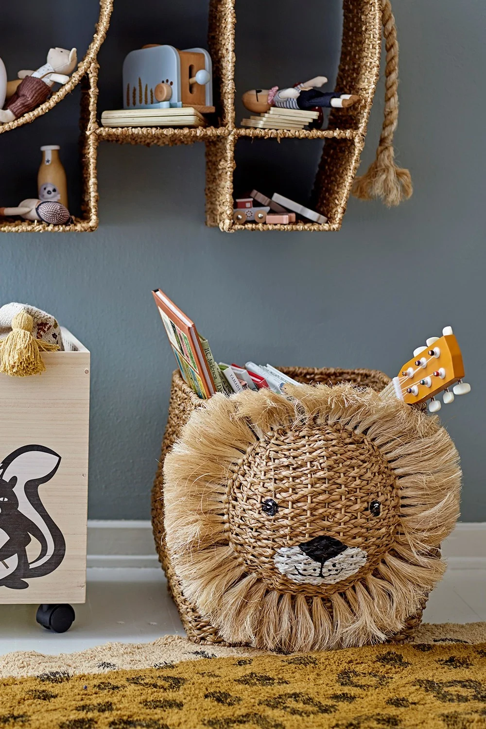 The Gerti wall basket is easy to hang on the wall so it doesn't get in the way and still keeps things tidy, making it a great gift idea for a baby shower.