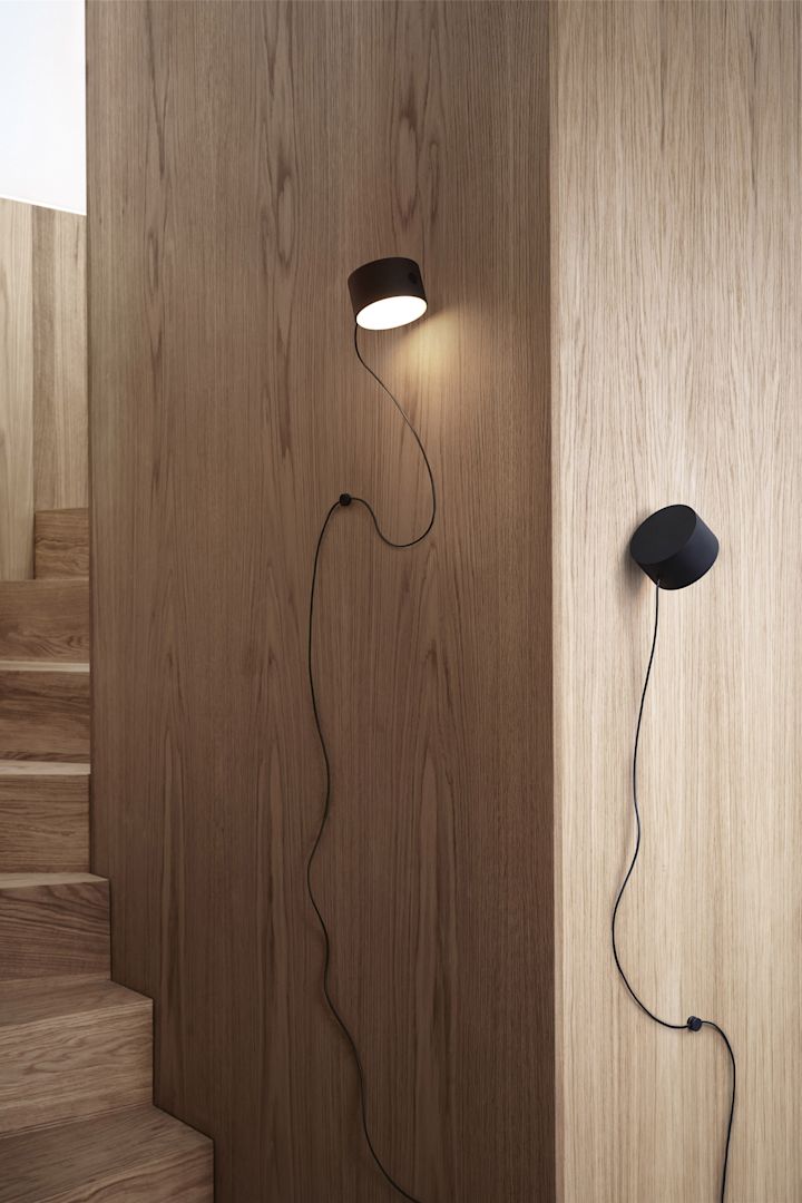 Interior 2021 - inspiration from Muuto with the lamp Post and light wood on the wall and floor.