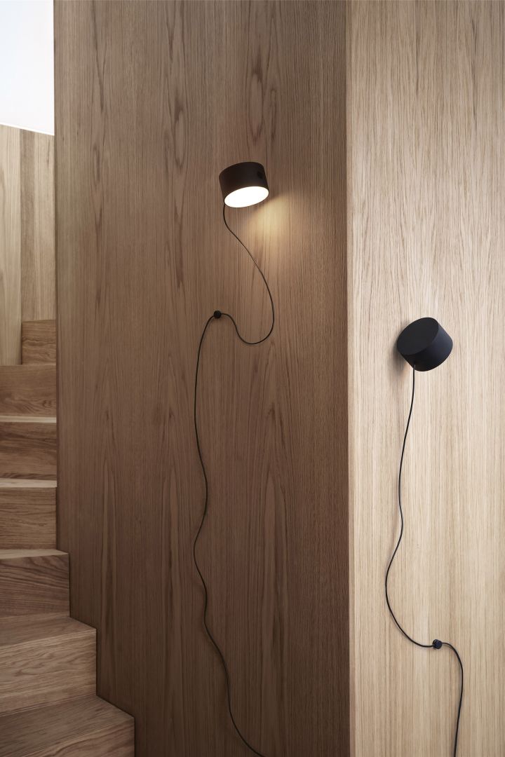 Interior 2021 - inspiration from Muuto with the lamp Post and light wood on the wall and floor.