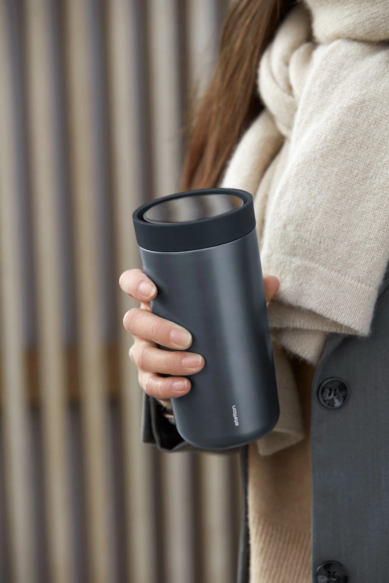 A thermos mug is a perfect Christmas gift for anyone who likes their coffee to go.