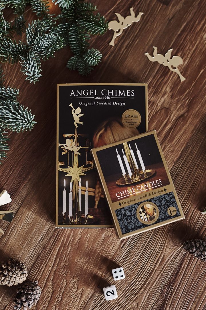 How to decorate with traditional Scandinavian Christmas decorations - make sure you have the correct sized candles for your angel chime and purchase some to go with it. 