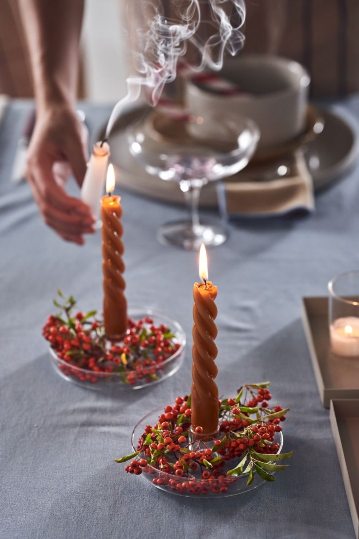 The Twist candle from HAY is one of the most stylish Christmas decorations for 2021.
