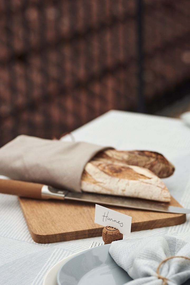 A simple crusty loaf of bread is always a lovely addition to any menu for a summer garden party. 