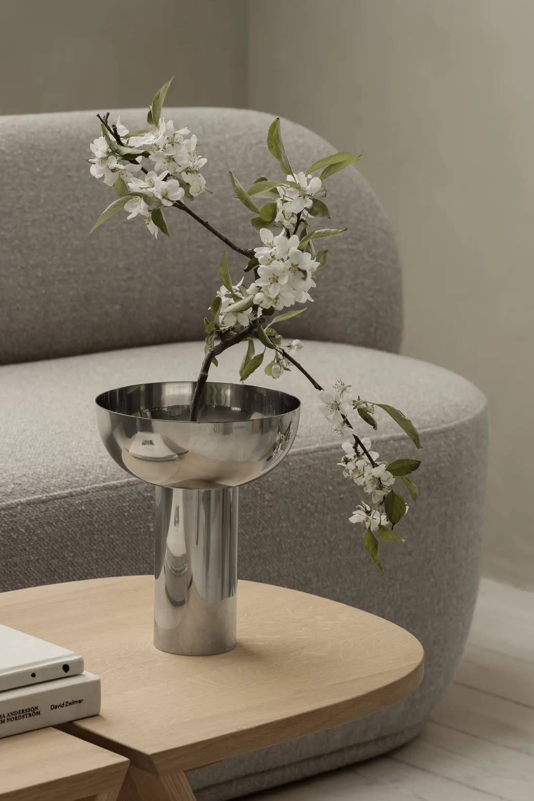 Hyactinth Vase in Chrome from Blomus - One of Several 2024 Interior Design Trends to Be Inspired by For a Stylish Home.