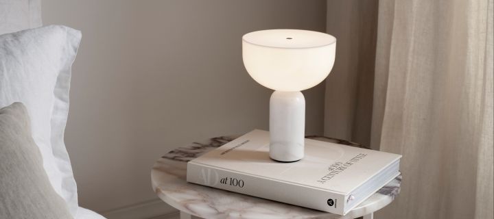 Scandinavian design lamps have a unique design language like you see here with the Kizu portable lamp from New Works. 