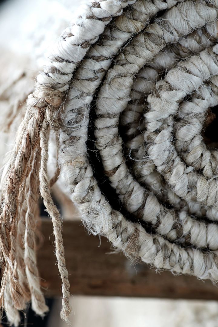 A close up of the Hemp rug from Tell Me More in our guide to choosing the right rug. 
