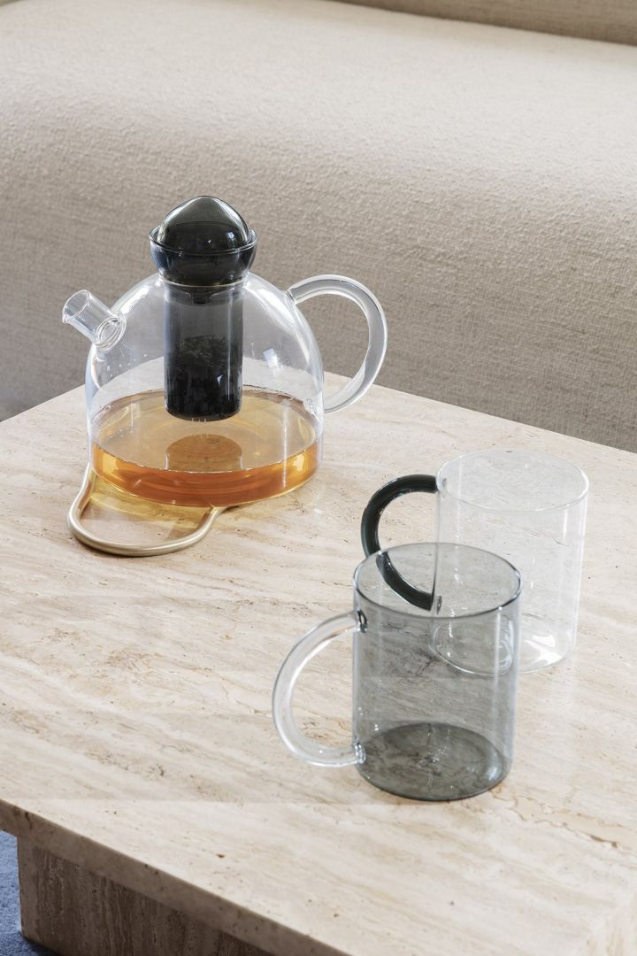 Transparent interior design is one of the autumn interior design trends 2021 - here is the Still transparent teapot from Ferm Living.