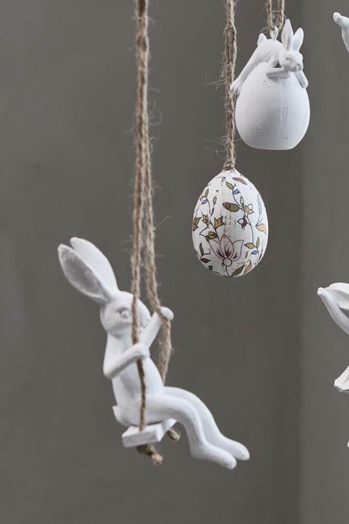Break from tradition and decorate your Easter tree with the Swinging Hare decoration from Lene Bjerre.