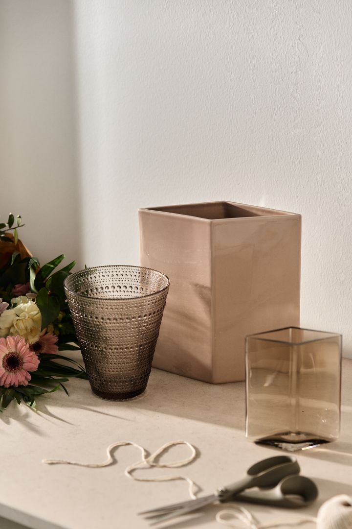 A creative gift idea for Mother's day this year. Gift your mum a vase or set of vases from Iittala like the Kastehelmi and Ruutu vases.  