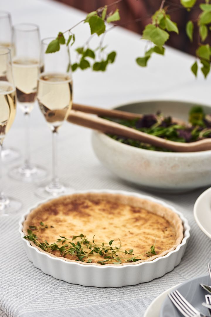 A classic Västerbotten pie is a traditional Swedish summer dish and the perfect food for a summer garden party. 