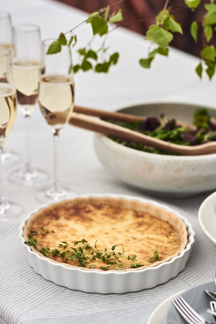 A classic Västerbotten pie is a traditional Swedish summer dish and the perfect food for a summer garden party. 