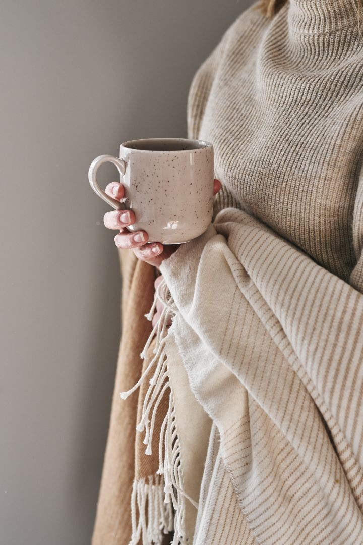 Scandi Living Freckle mug in beige is one of our 7 beige interior design favourites to invest in this autumn.