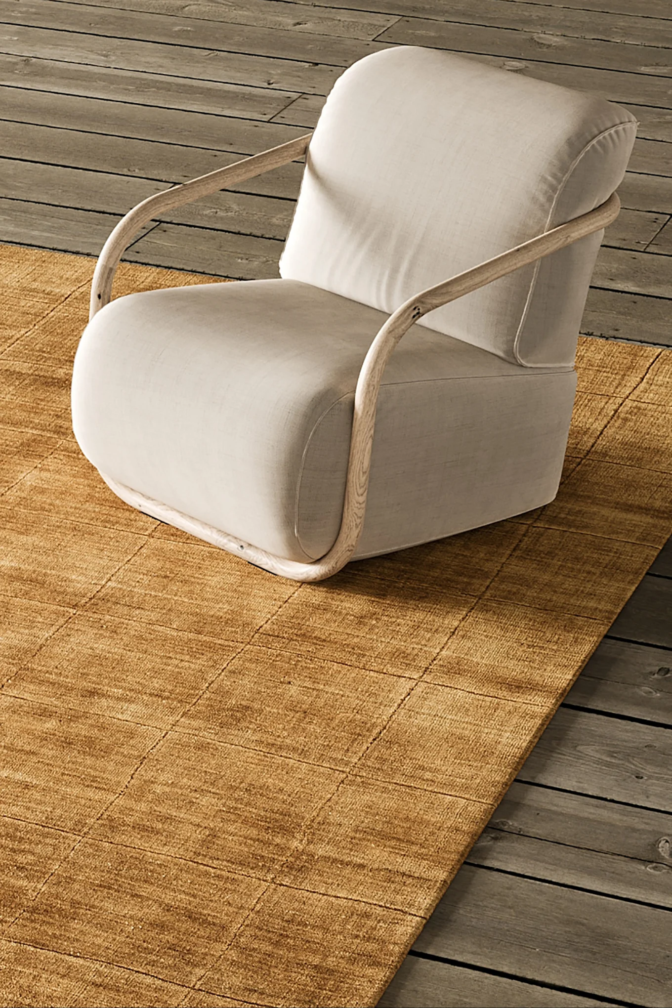 Shown here is the Hunk armchair from Hem in a dark brown shade, reflecting the interior colour trends of 2026.
