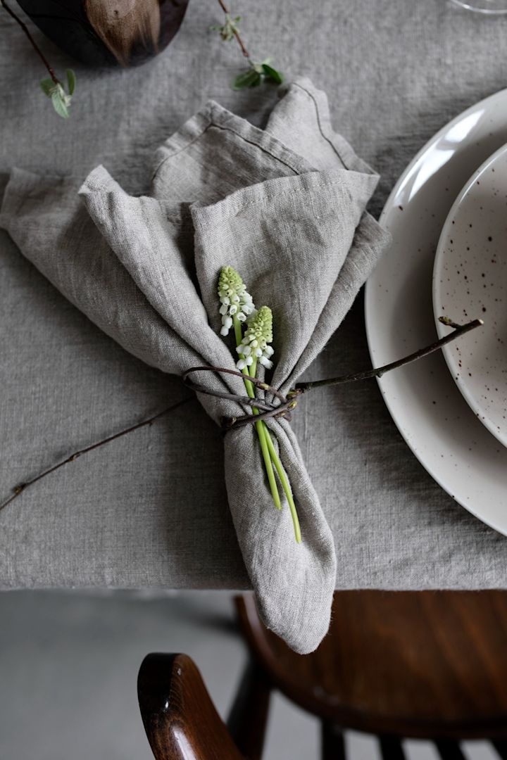 Bolt Grey Linen Napkin + Reviews