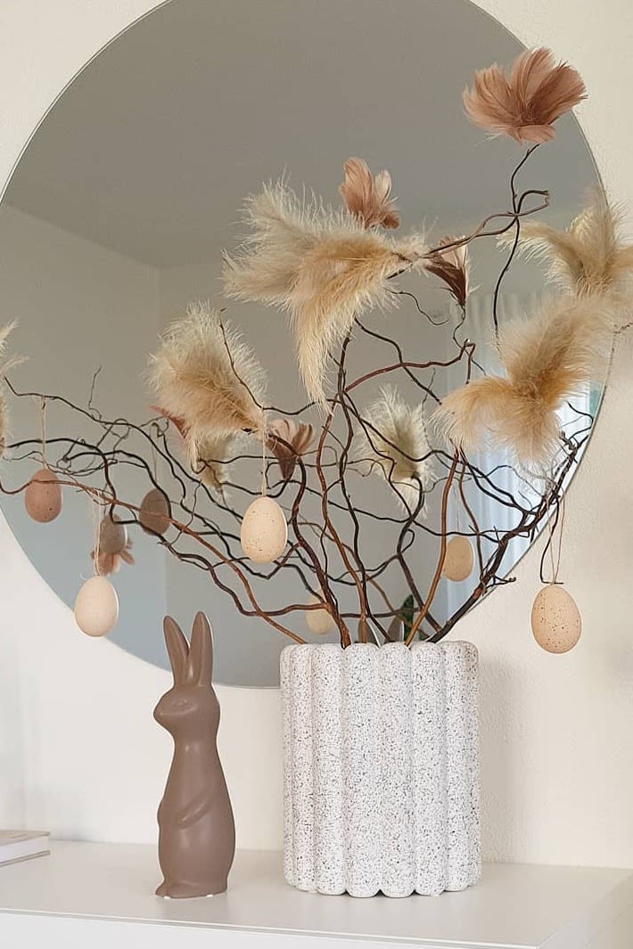 Create an Easter tree with the Mist plant pot from DBKD seen here in the home of @interiorbyklingh