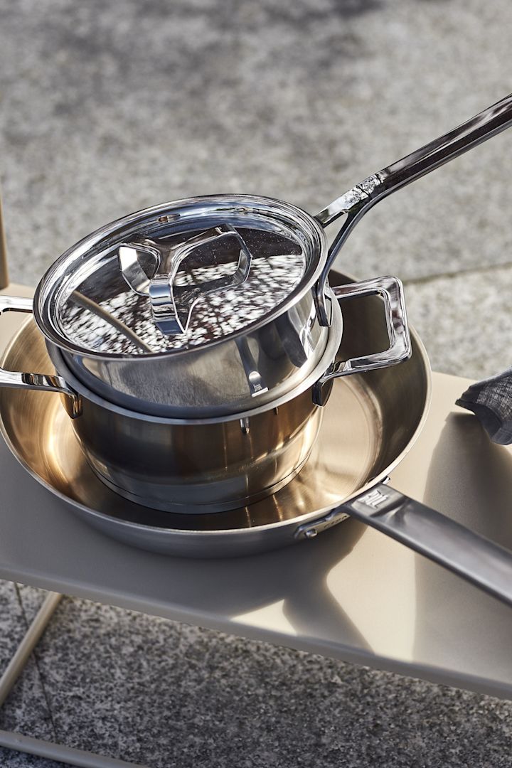 WMF Gourmet Plus pot - perfect for cooking outdoors.