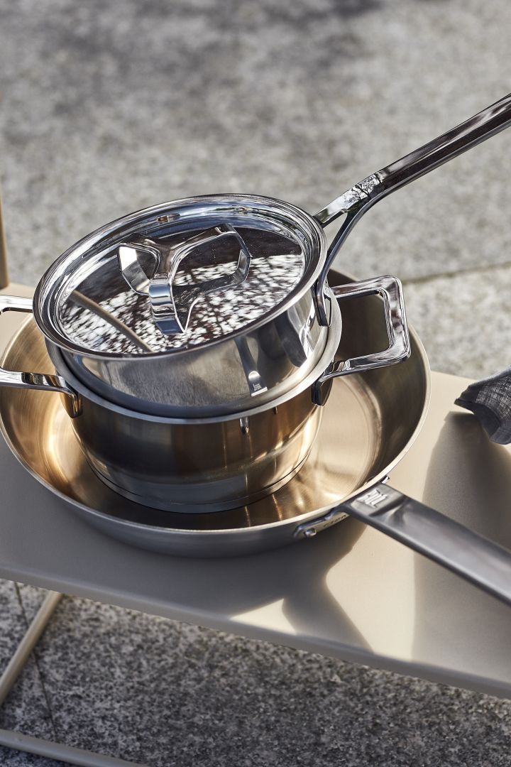 WMF Gourmet Plus pot - perfect for cooking outdoors.