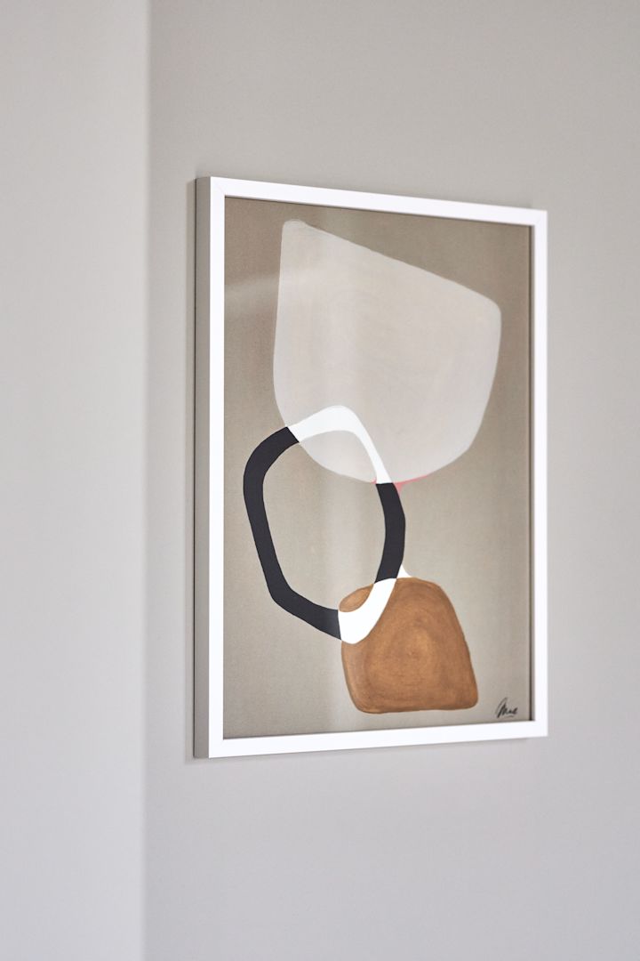 Posters are one of the autumn interior design trends 2021 - the Composition posters from Paper Collective with an autumn colour theme.