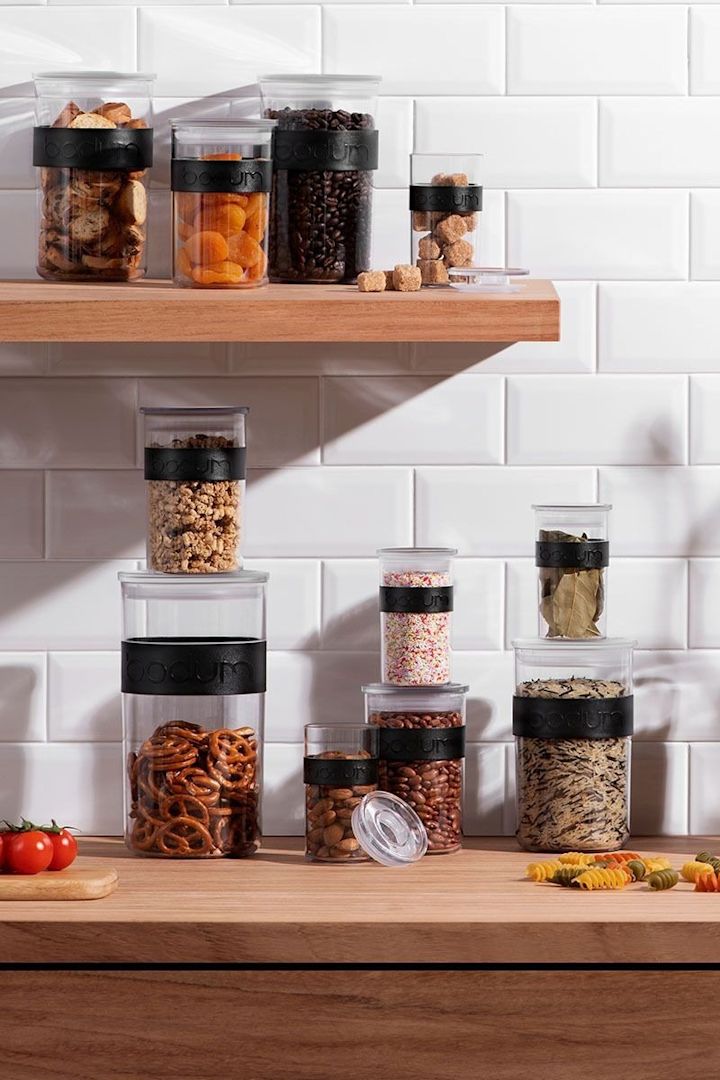 The Presso tins from Bodum are available in various sizes and are ideal for storing dry food.