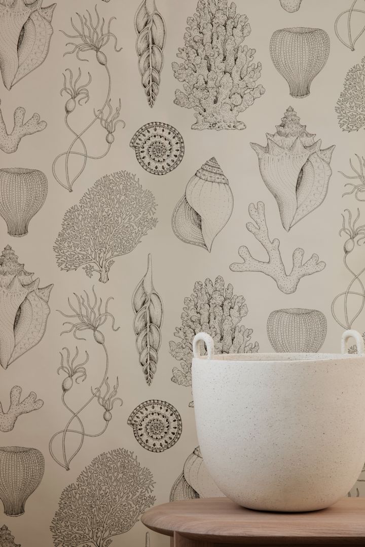 Finished wallpaper from Ferm Living ready to be decorated in homes to love all around the world.