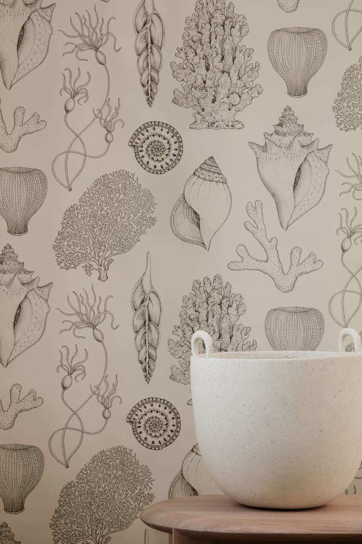 Finished wallpaper from Ferm Living ready to be decorated in homes to love all around the world.