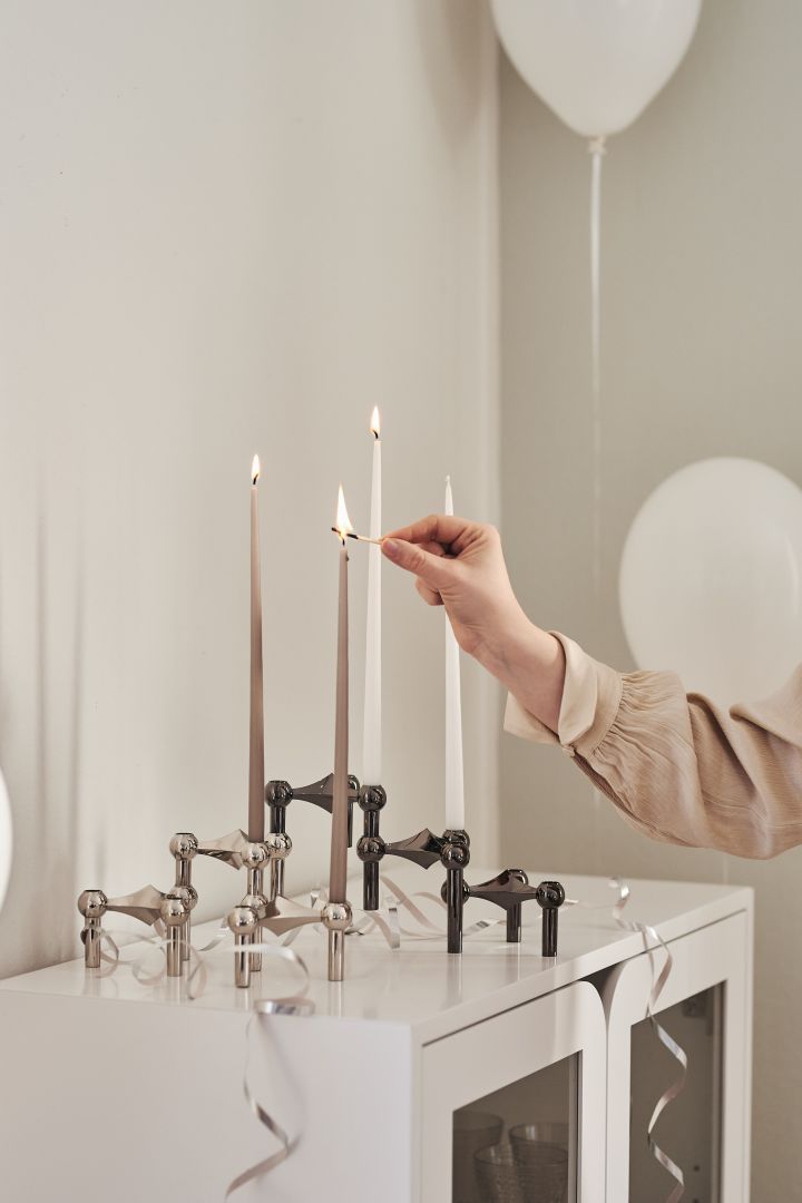 Design gifts for all occasions - on the coffee table or in the bedroom. The Nagel candle holder by STOFF is a stylish detail in any room.
