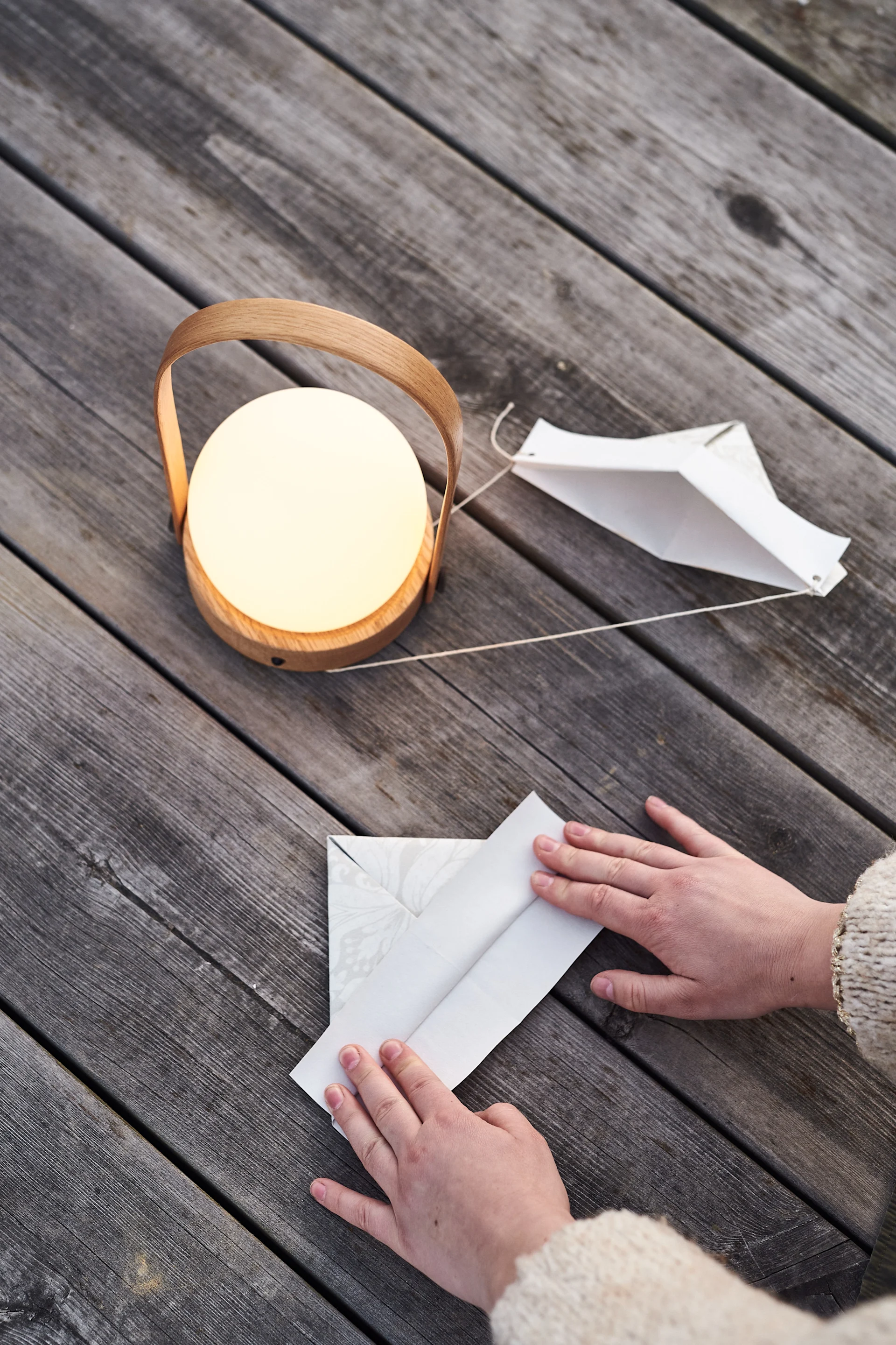 How to fold a paper hat step 5.