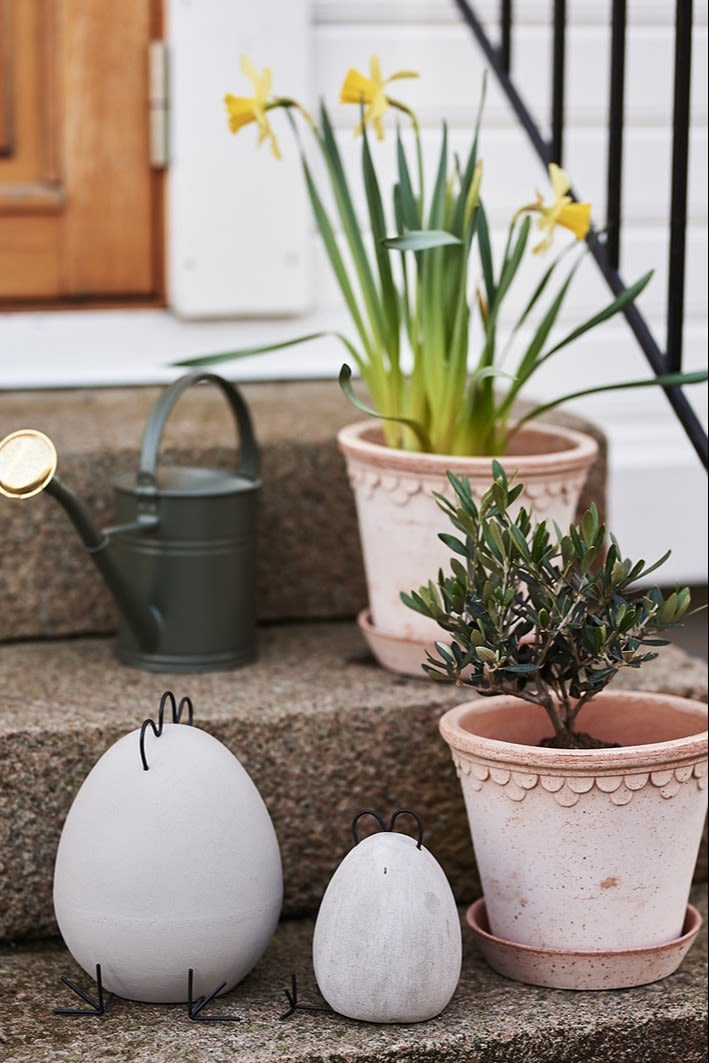 The Heavy Hen in concrete from DBKD is another quirky but stylish Easter decoration. 