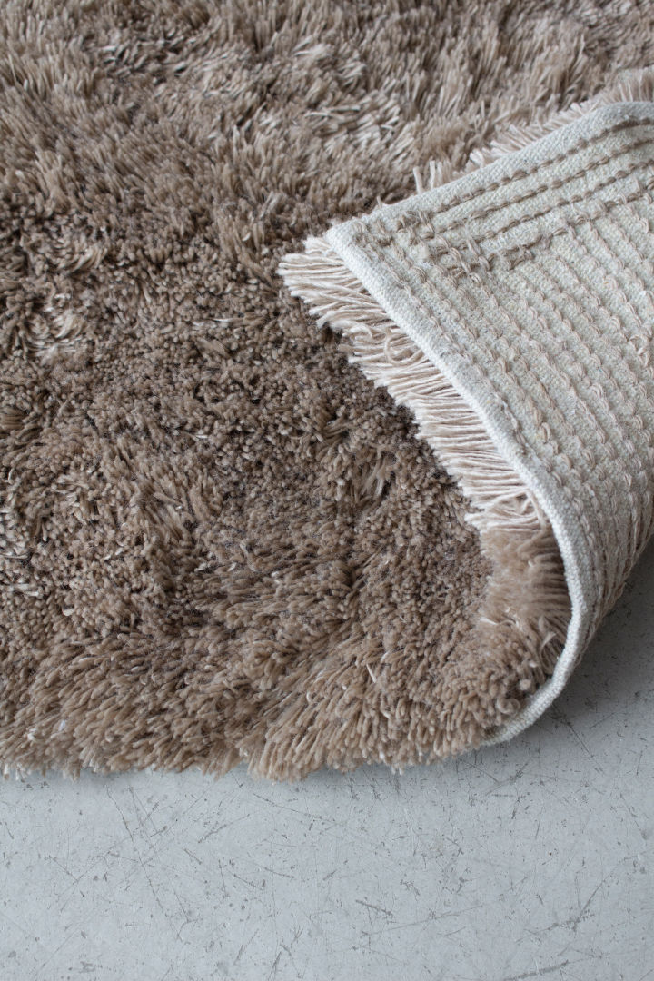 A close up of the Fallingwater rya rug from Layered in our guide to choosing the right rug. 